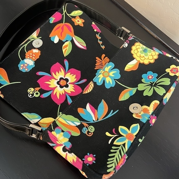 GUESS mini bag, canvas with floral print, RARE! 9”x5” - Picture 11 of 14